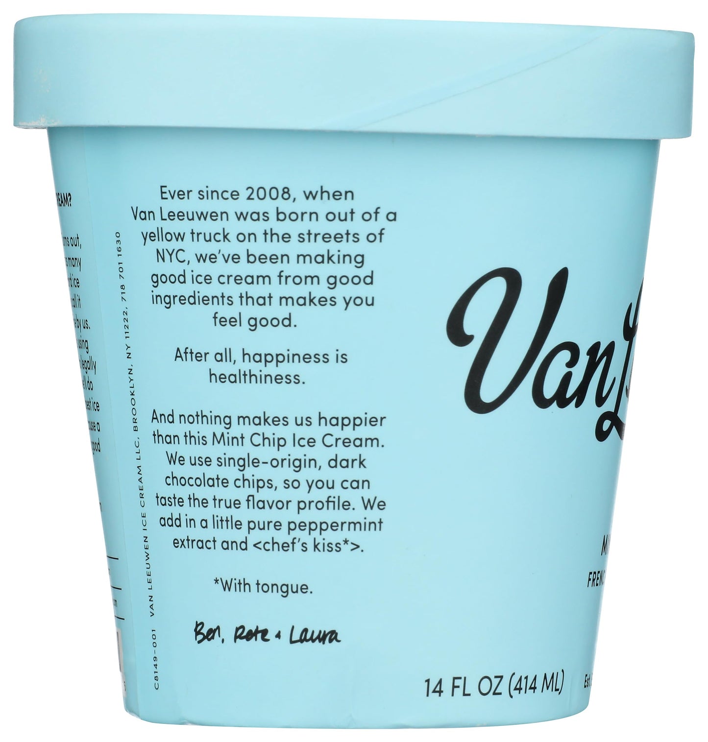 Van Leeuwen Mint Chip Ice Cream, 14 Oz (Frozen)