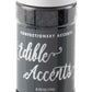 BLACK STARS/EDIBLE ACCENTS - Confectionery Accents, Gluten Free, Egg Free, Nuts Free, Kosher, Fancy Sprinkles Medley Mix, For Ba