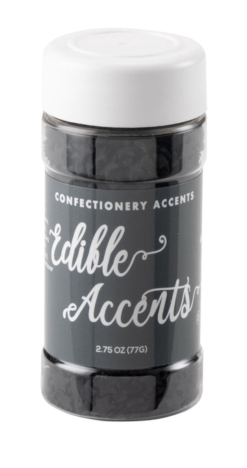 BLACK STARS/EDIBLE ACCENTS - Confectionery Accents, Gluten Free, Egg Free, Nuts Free, Kosher, Fancy Sprinkles Medley Mix, For Ba