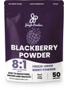 Jungle Powders Blackberry Powder For Smoothie 7 Ounce Bag, Powdered Freeze Dried Blackberries, Purple Superfood Flavoring Extrac