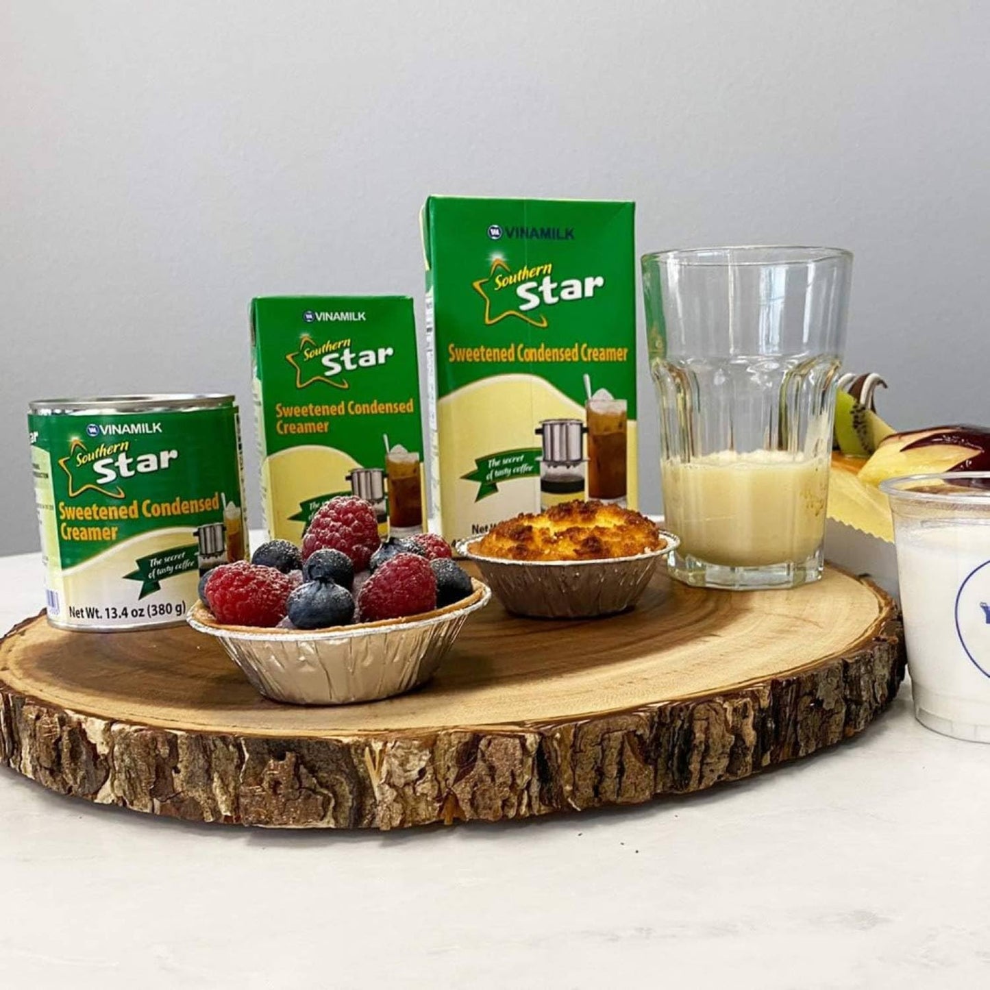 Southern Star Vinamilk Sweetened Condensed Creamer 45.3 Oz Box (1284G) - Perfect For Vietnamese Coffee, Flan, Fruits - Makes Any