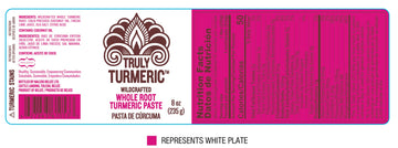 Truly Turmeric Whole Root Turmeric Paste, Non-GMO, Vegan, 8oz (235g)