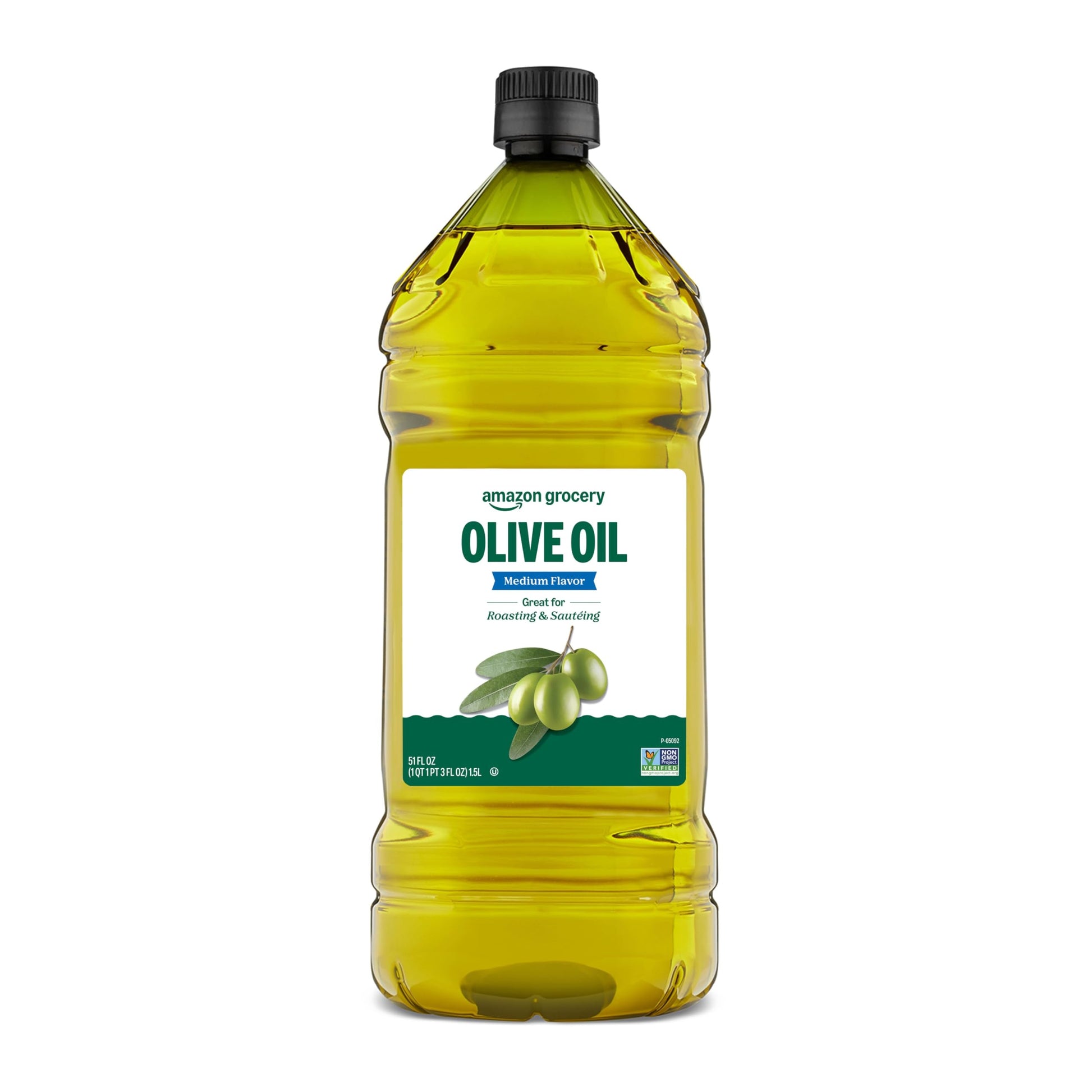 Amazon Grocery Olive Oil, Medium Flavor, 51 Fl Oz, Pack of 1
