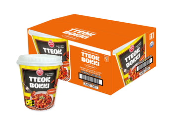 OTOKI Tteokbokki Cup, Korean Style Soft Chewy Hot Rice Cakes, Korean Street Instant Spicy Food- Quick & Easy to Prepare (Origina