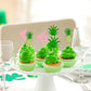 Gyufise 24 Pack Tropical Cupcake Toppers Glitter Pineapple Flower Leaf Aloha Cupcake Picks For Summer Hawaiian Luau Theme Baby S
