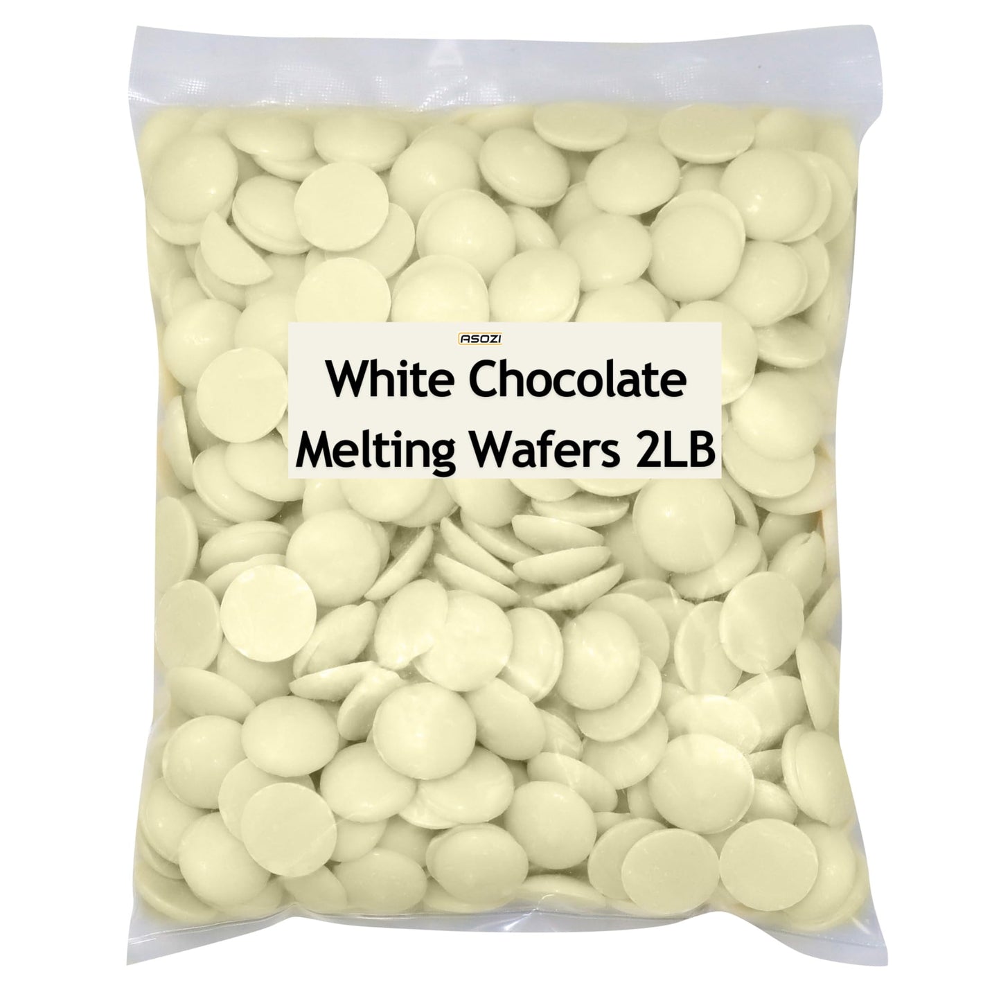 White Chocolate Coating Melting Wafers 2LB- Creamy and Sweet Taste, Perfect for Molding, Dipping, Desserts, and Candy 32oz (Whit