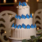 TIESOME Edible Butterflies Cake Toppers, Blue, 4.8cm x 4cm, Paper, 48 Pcs for Weddings, Birthdays, and Parties