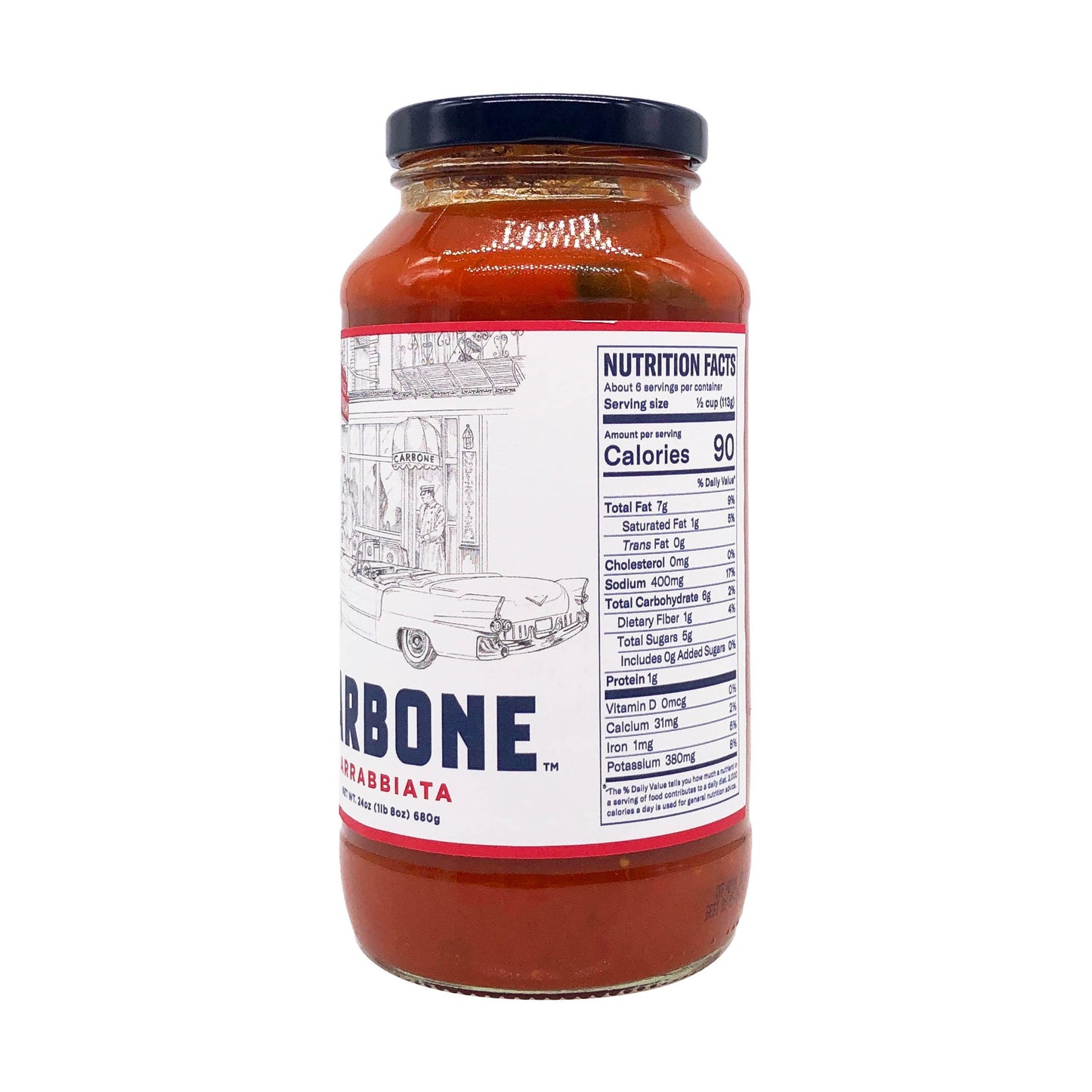 CARBONE Arrabbiata Pasta Sauce, 24 OZ