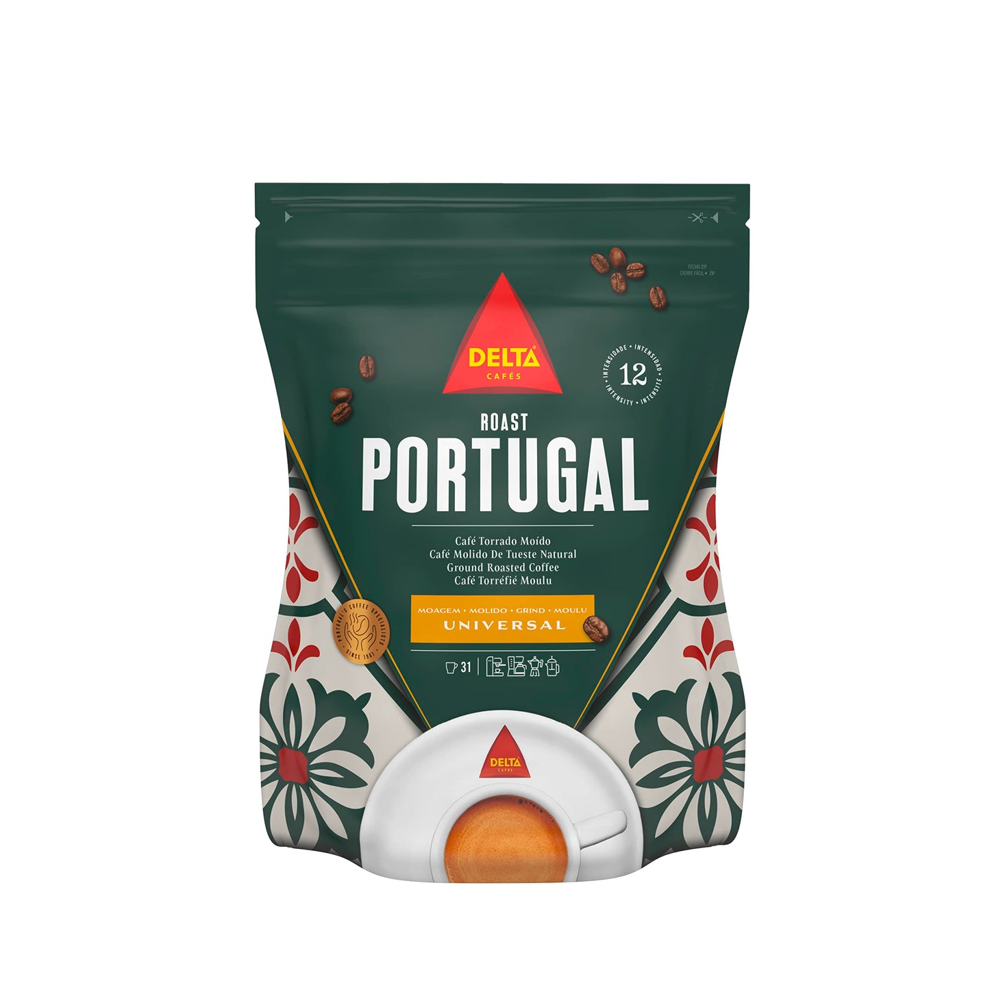 Delta - Portugal - Ground Roasted Coffee - Intensity 12-220G - Product Of Portugal (1)