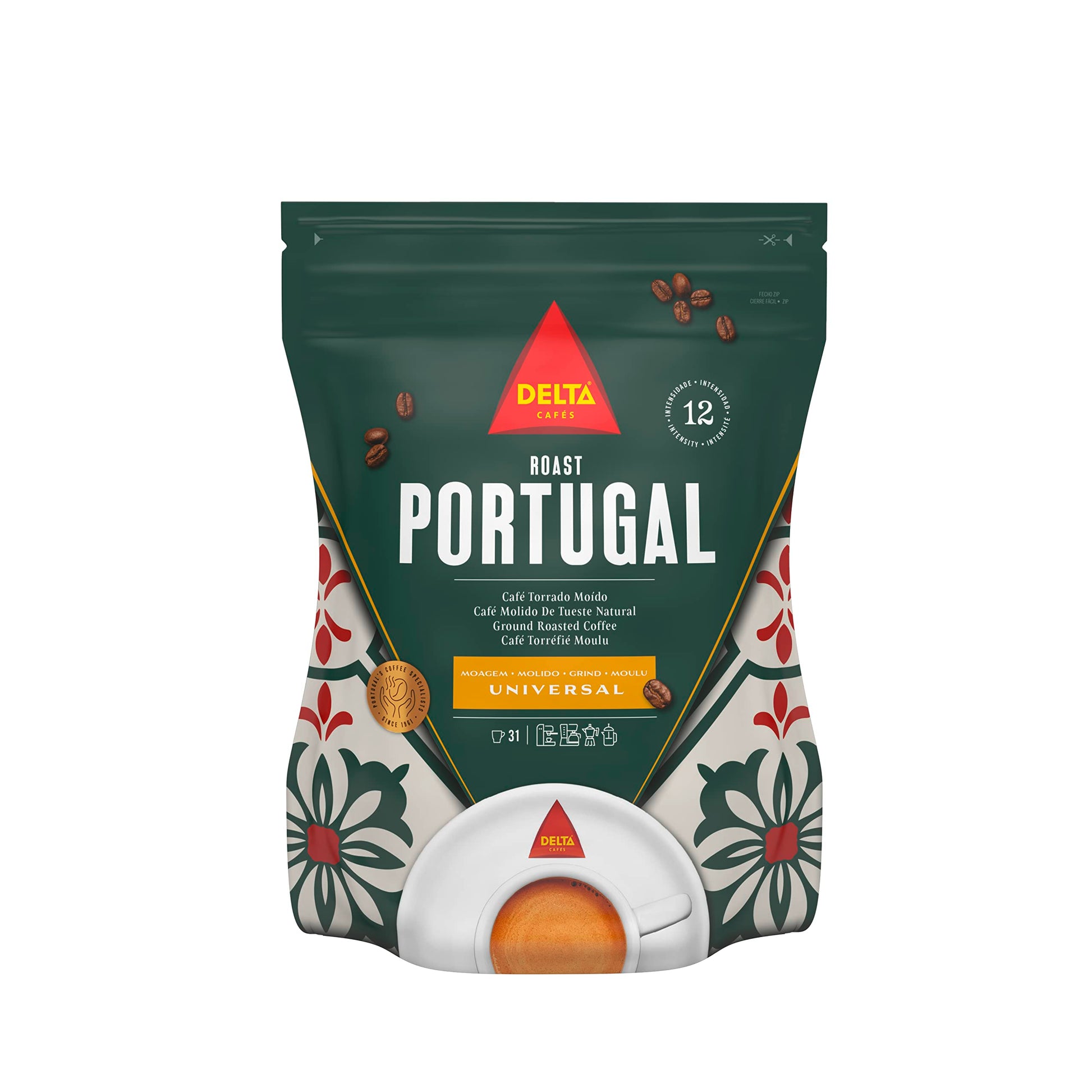 Delta - Portugal - Ground Roasted Coffee - Intensity 12-220G - Product Of Portugal (1)