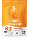 Jungle Powders Freeze Dried Peach Powder 3.5 Ounce Bag Powdered Freeze Dried Peaches Peach Powder For Baking Peach Flavoring Fre