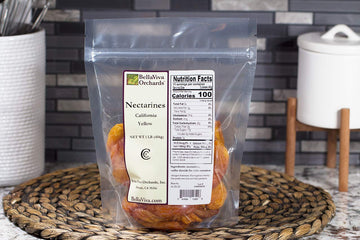 Bella Viva Orchards Dried California Yellow Nectarines, 1 Lb Of Dried Fruit