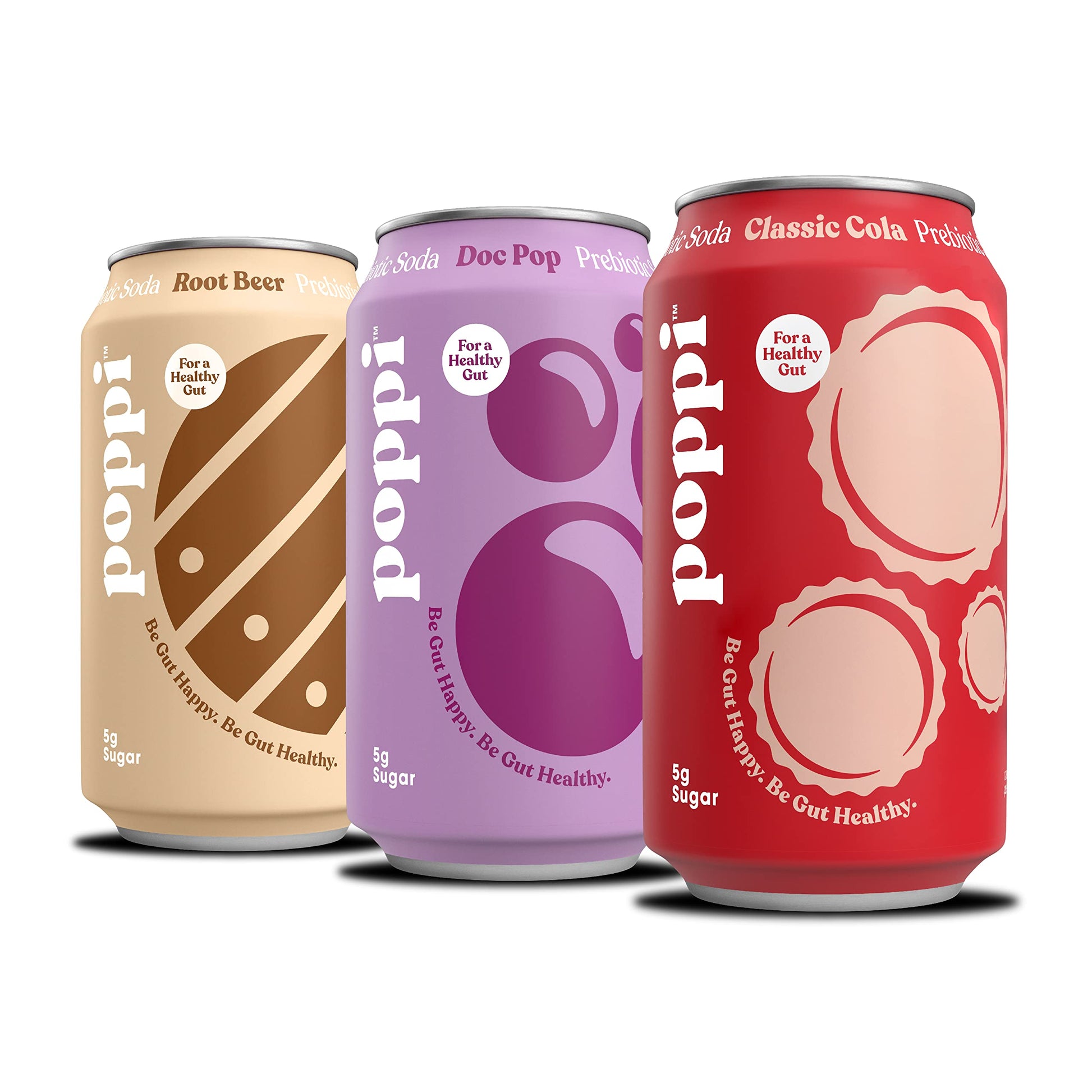 poppi Sparkling Prebiotic Soda Variety Pack, 12 Fl Oz (Pack of 12), Apple Cider Vinegar & Cola Flavors