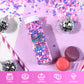 Edible Confetti Sprinkles For Cake Decorating, Round Sprinkles, Purple, Pink And White Sprinkles For Baking, Cupcakes, Macarons,