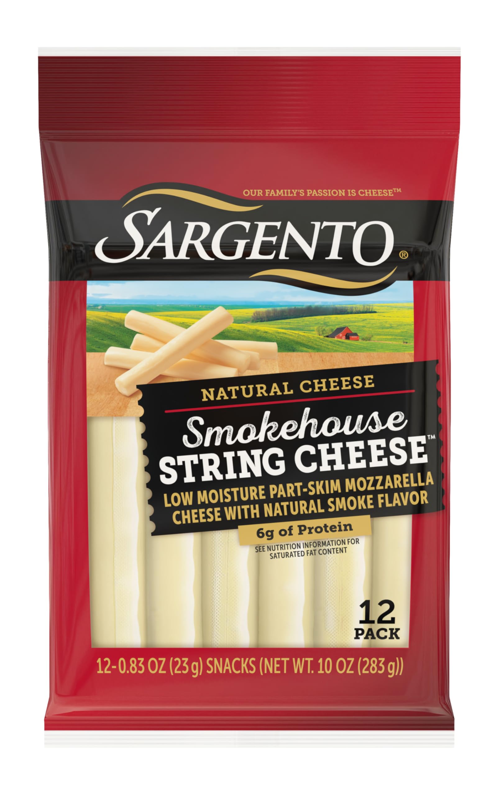 Sargento Natural Smokehouse String Cheese, 12-Count