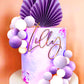 Purple Cake Decoration Lavender Purple Balls Cake Topper Baby Shower Cake Decoration For Wedding Bridal Shower Birthday