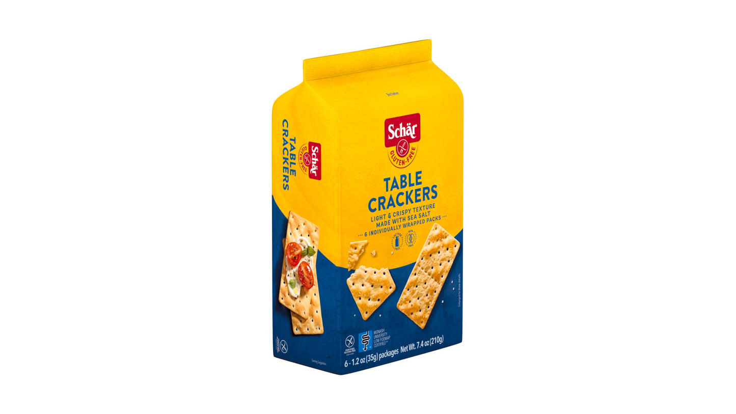 Schar Original Table Crackers 5-Pack - Light, Saltine-like Crackers, Perfect for Gluten-Free Pantries - Versatile Snack or Soup