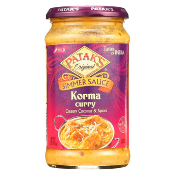 Pataks Simmer Sauce - Korma Curry - Mild - 15 Oz - Case Of 6(D0102Hh3I4G.)