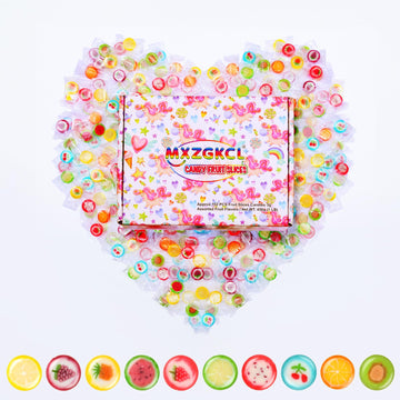 Slices Hard Candy - Bulk Fruit Candy Individually Wrapped - Net WT. 1LB (Aprprox.150 pcs) Mixed Hard Candies Assortment Bag - 10