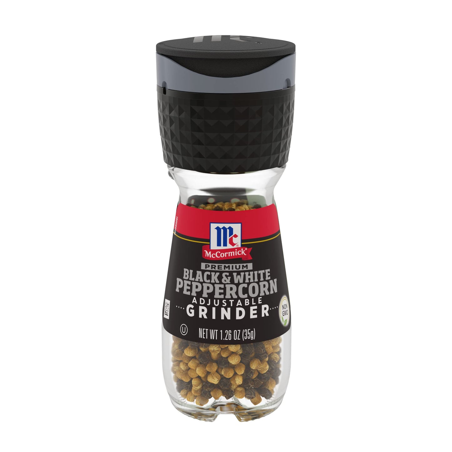 McCormick Premium Black & White Peppercorn Grinder, 1.26 Oz