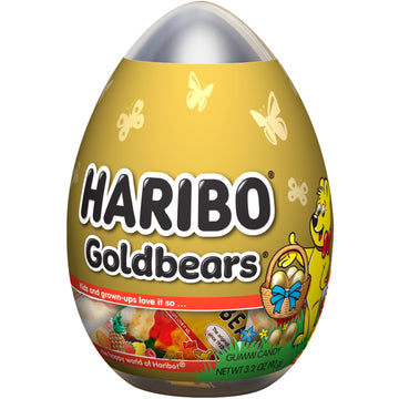 Haribo Gummi Candy | Easter Limited Edition | Goldbears In An Egg | Original Flavors, 3.2 Oz.