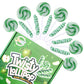 Green Twisty And Swirl Lollipops, Green Candy Individually Wrapped Bulk, St. Patricks Day Lollipops Suckers, Kids Lollipop For Birthday Party, Green Apple Flavor 36 Pack