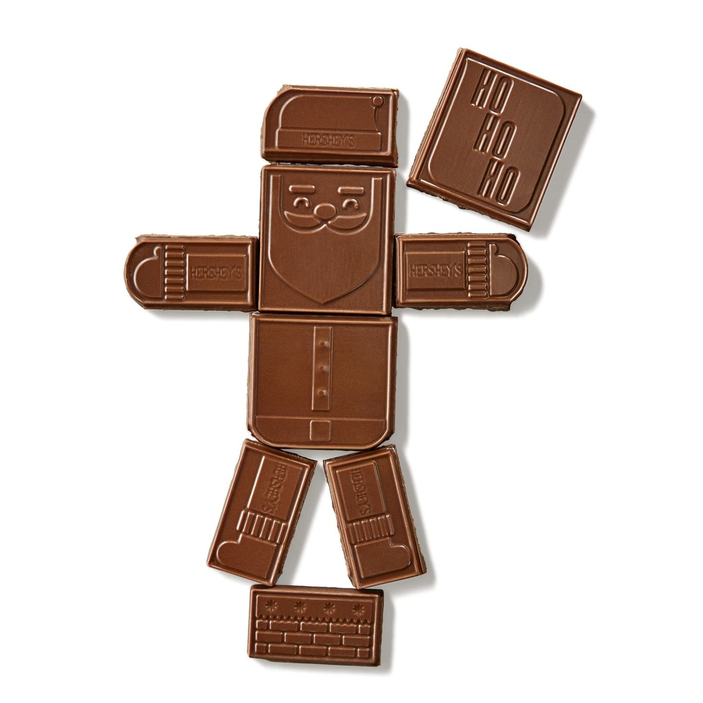 HERSHEYS Build-A-Santa Milk Chocolate Candy, Holiday, 4 oz, Bar (Pack of 12)