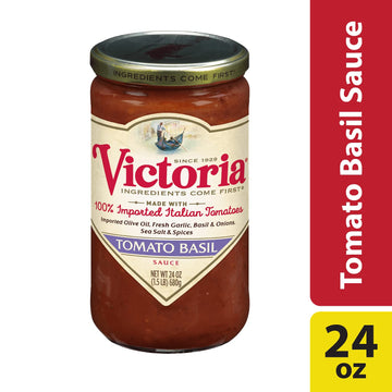 Victoria Tomato Basil Sauce, 24 Ounce