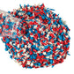 Ephvodi Star Sprinkles Patriotic Sprinkles Red White And Blue Cookie Sprinkle July 4Th Sprinkle Edible Soft Jimmies For Ice Crea
