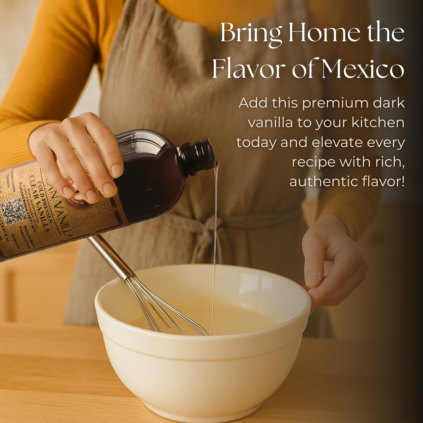 Pure Mexican Vanilla (Clear 1 liter  33.81 fl oz)