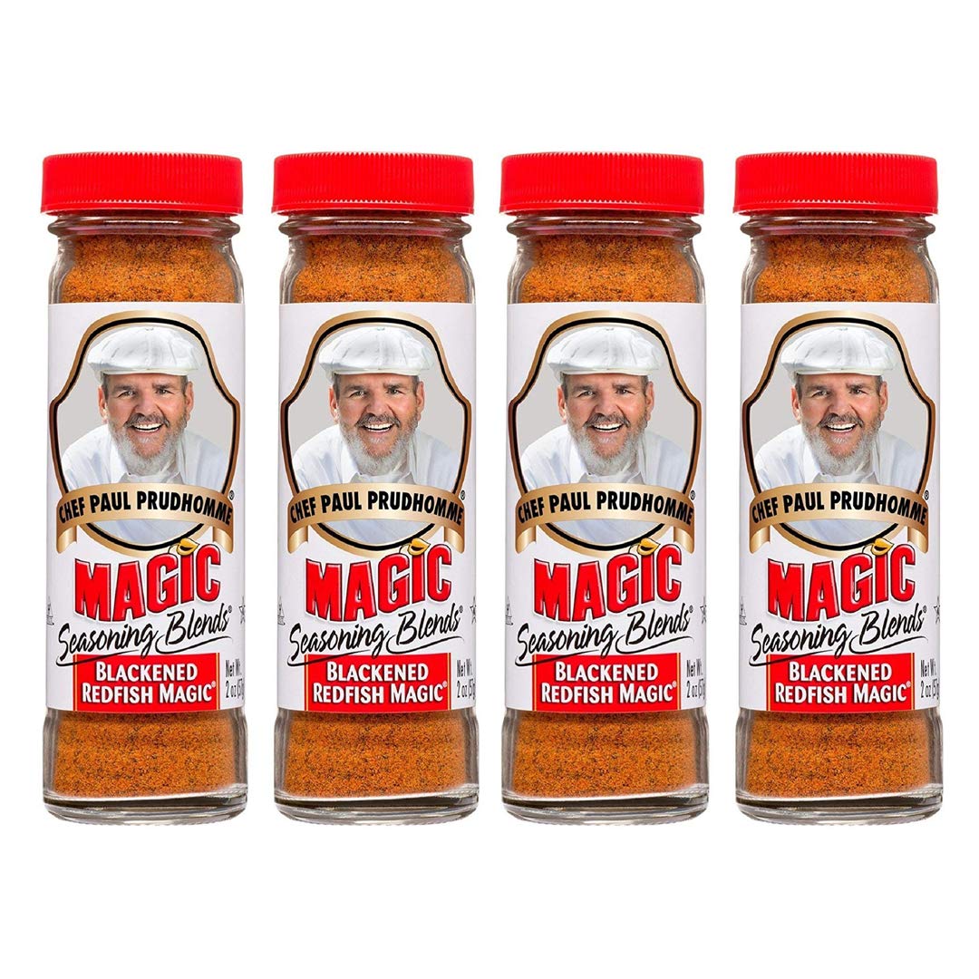 Pack Of 4 Chef Paul Blackened Redfish Magic Seasoning, 2-Ounce Bottles