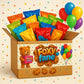 Foxy Fane Holiday Gift Box - 120 Healthy Snacks &   - Perfect for Easter - 120 Count