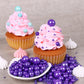 Halloween Purple Sprinkles For Cake Decorating 3.5 Ounces, Edible Sugar Pearls Cupcake Topper, Cookies, Ice Cream Toppings Cake