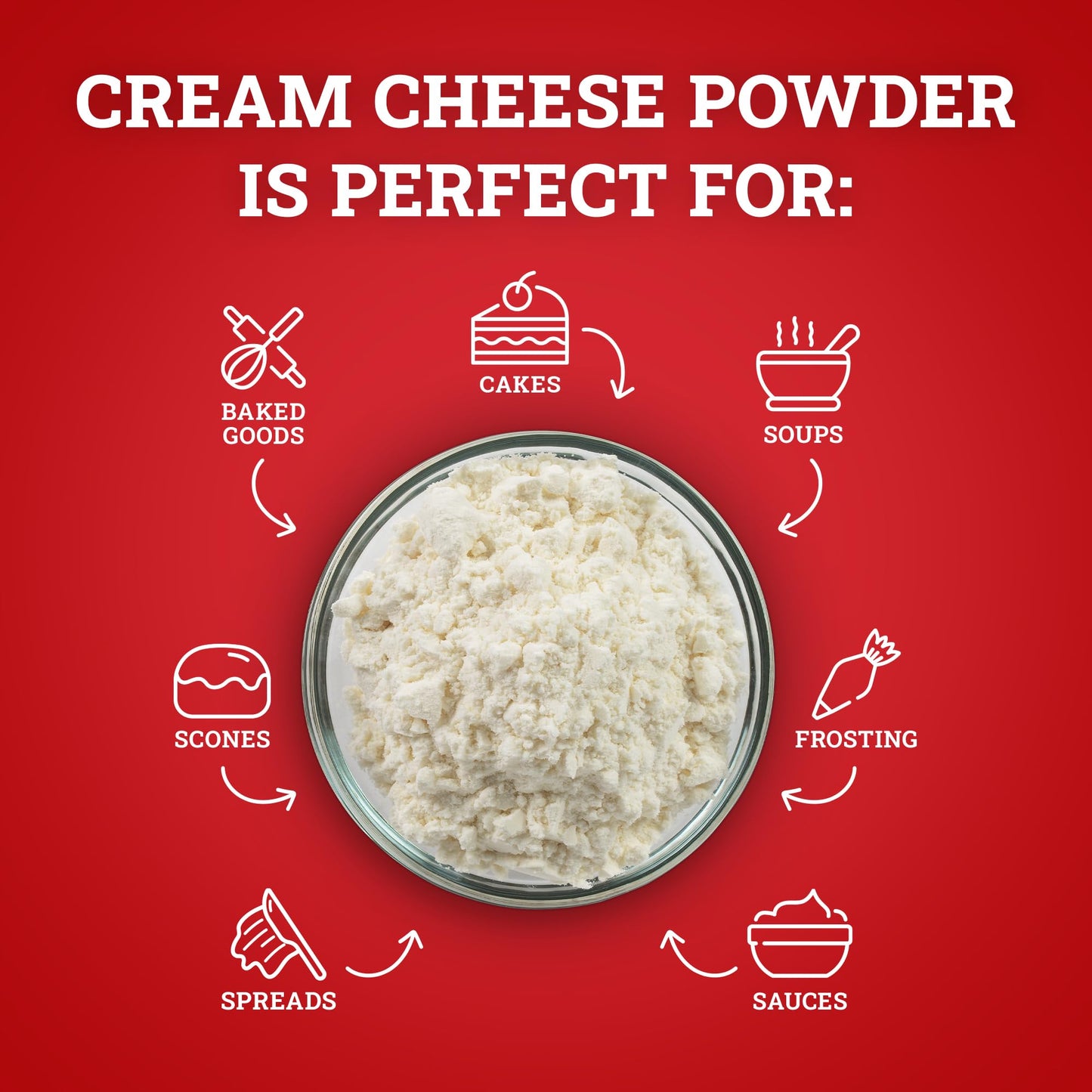Hoosier Hill Farm Cream Cheese Powder, 25Lb Bulk (Pack Of 1)