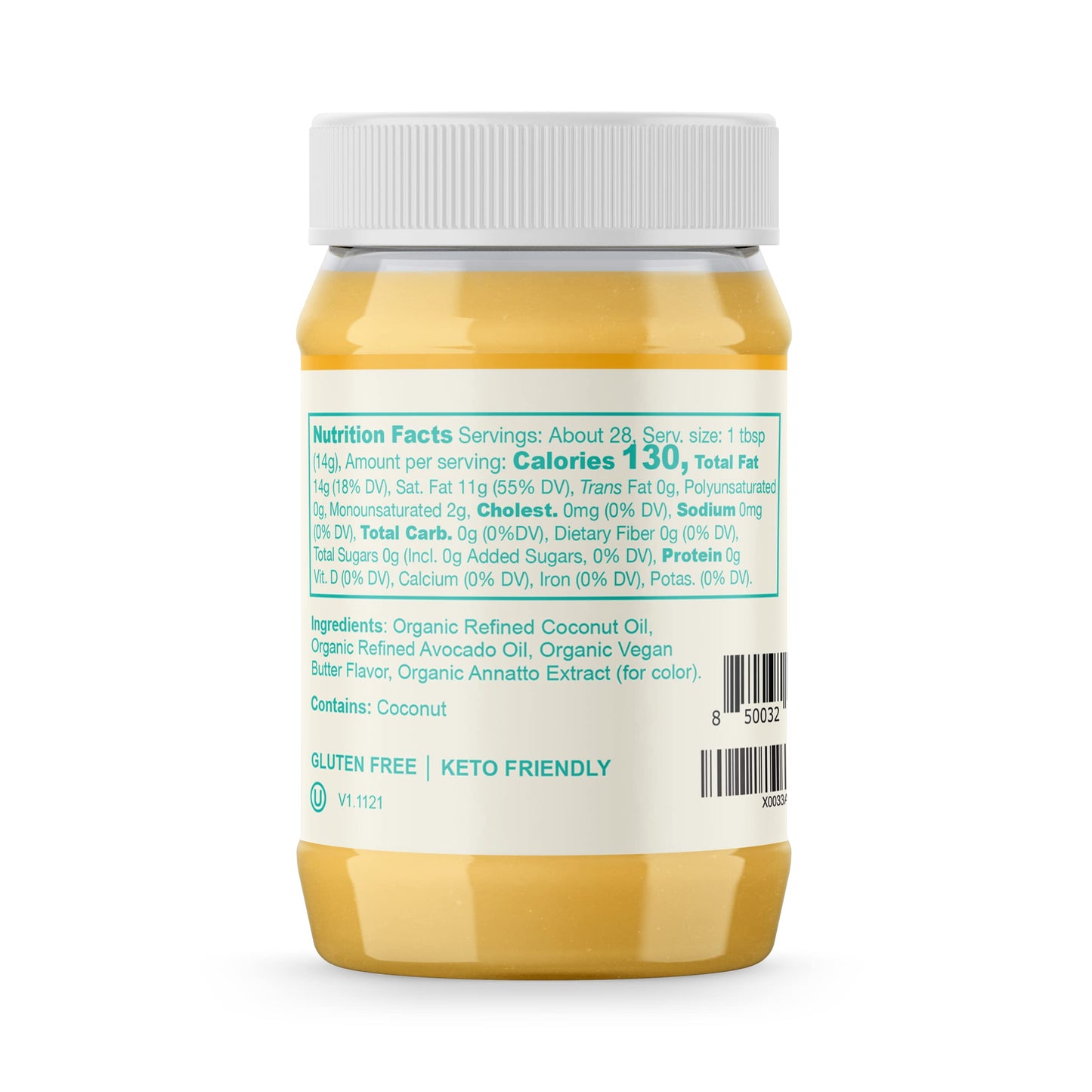 Livlo Organic Vegan Ghee - Plant Based Butter - No Refrigeration Necessary - Dairy Free, Soy Free, Gluten Free Substitute to Ghe