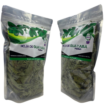 Guava Leaves, Quiere Te, 5.3 Oz (150 Grams), 2 Pack, Up To 200 Cups, Dried Whole Guava Leaves, Psidium Guajava, Loose Leaf Tea,