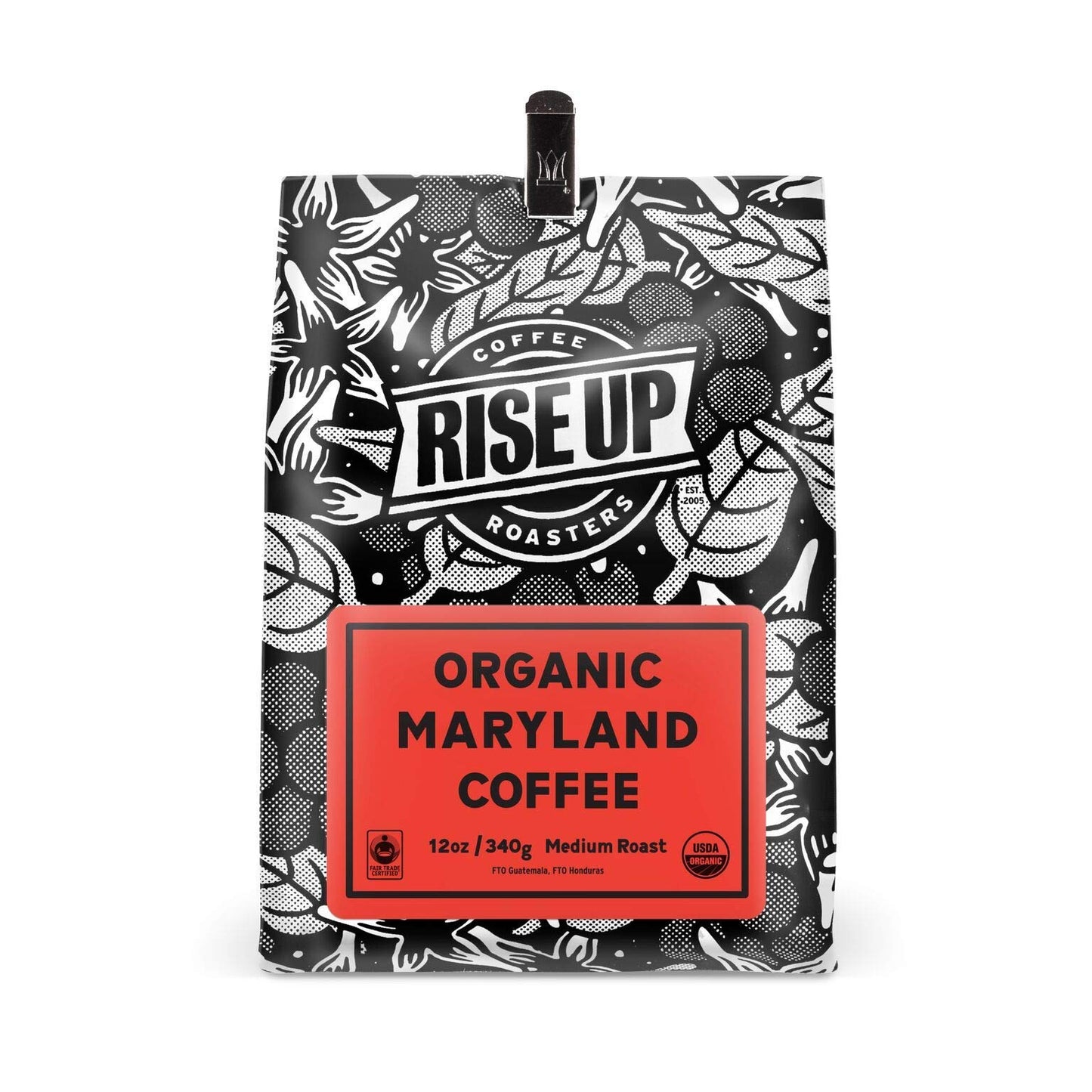 Organic Maryland Blend, Certified Fair Trade Organic Coffee, 12 oz, Whole Bean (Organic Maryland)