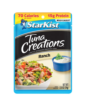 Starkist Tuna Creations, Ranch, Single Serve Pouch, 2.6 Oz