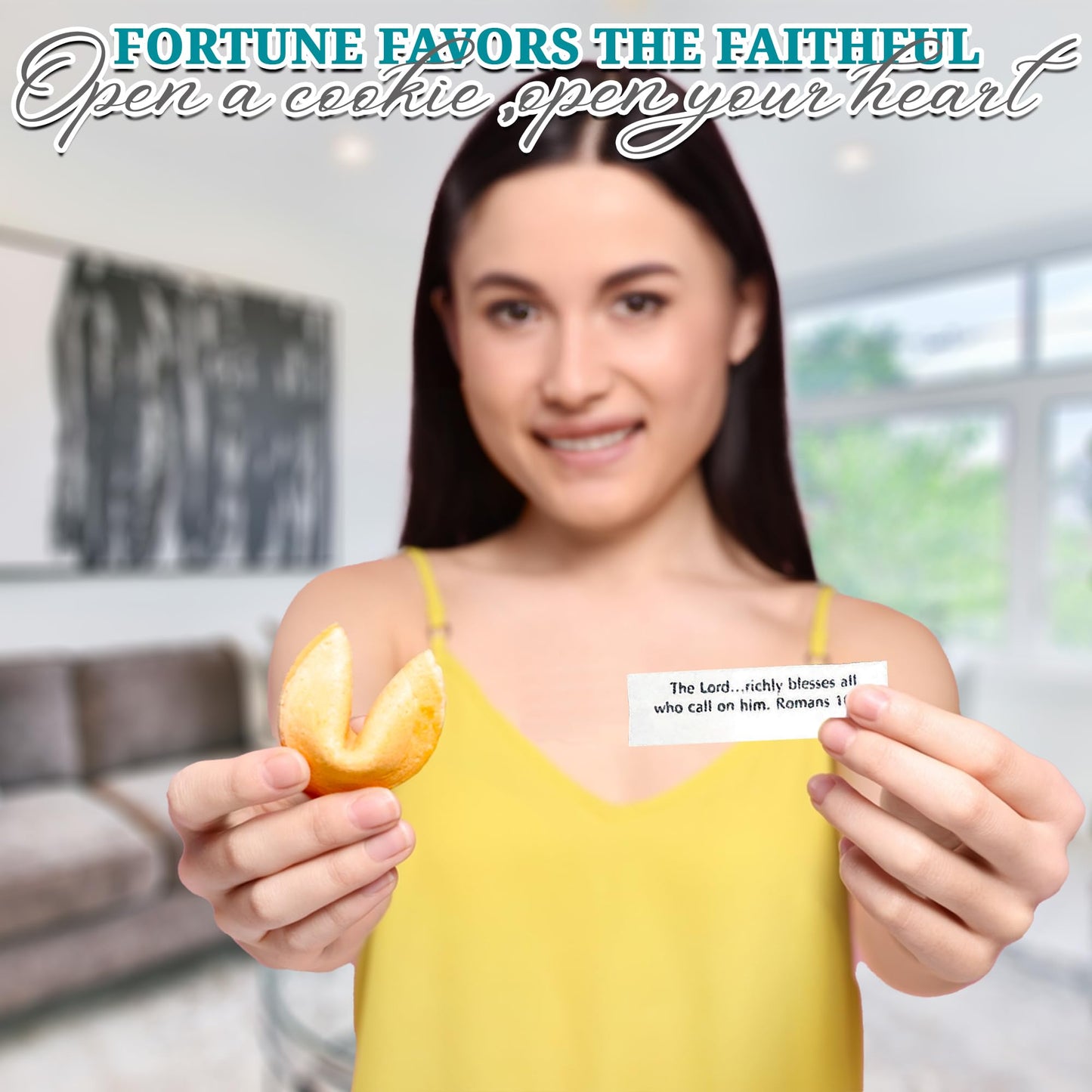 Fun Express Bible Verse Fortune Cookies - 50 Count Pack for Easter Celebrations and Candy Treats