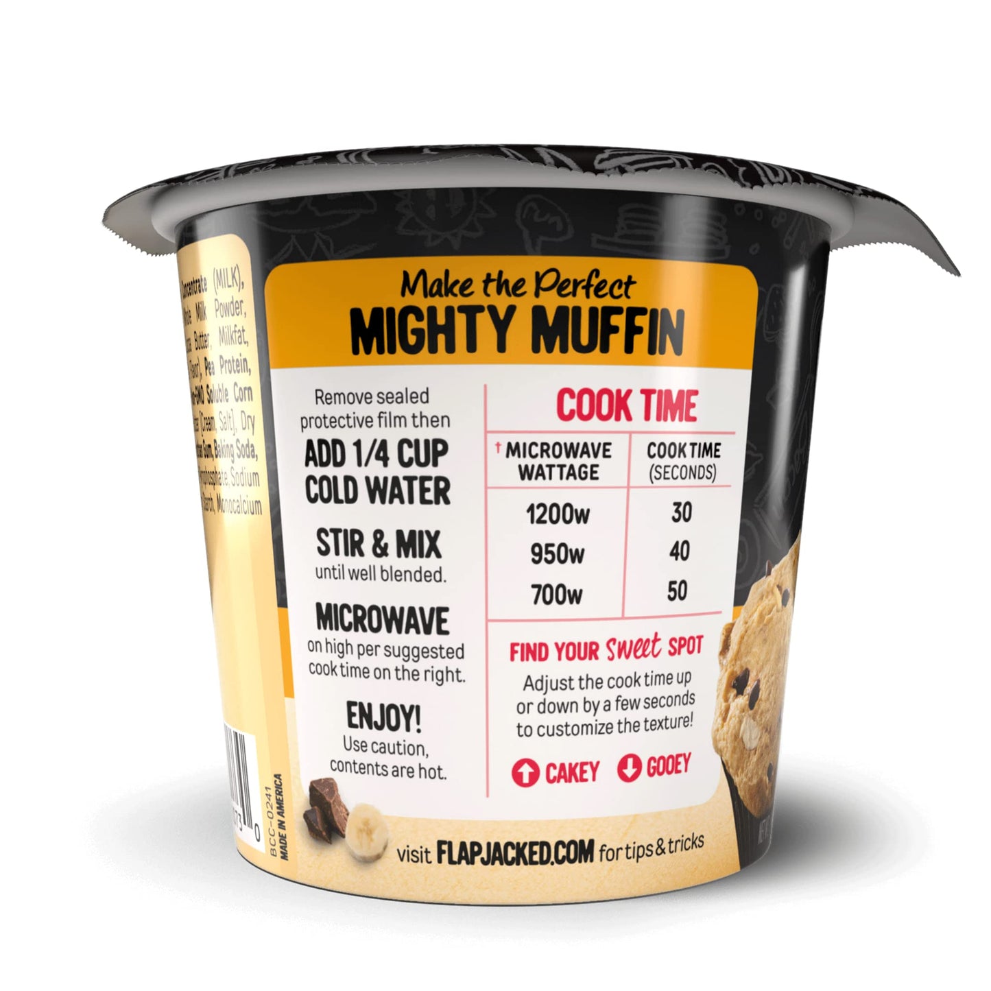 Flapjacked Banana Chocolate Chip Gluten-Free Mighty Muffin