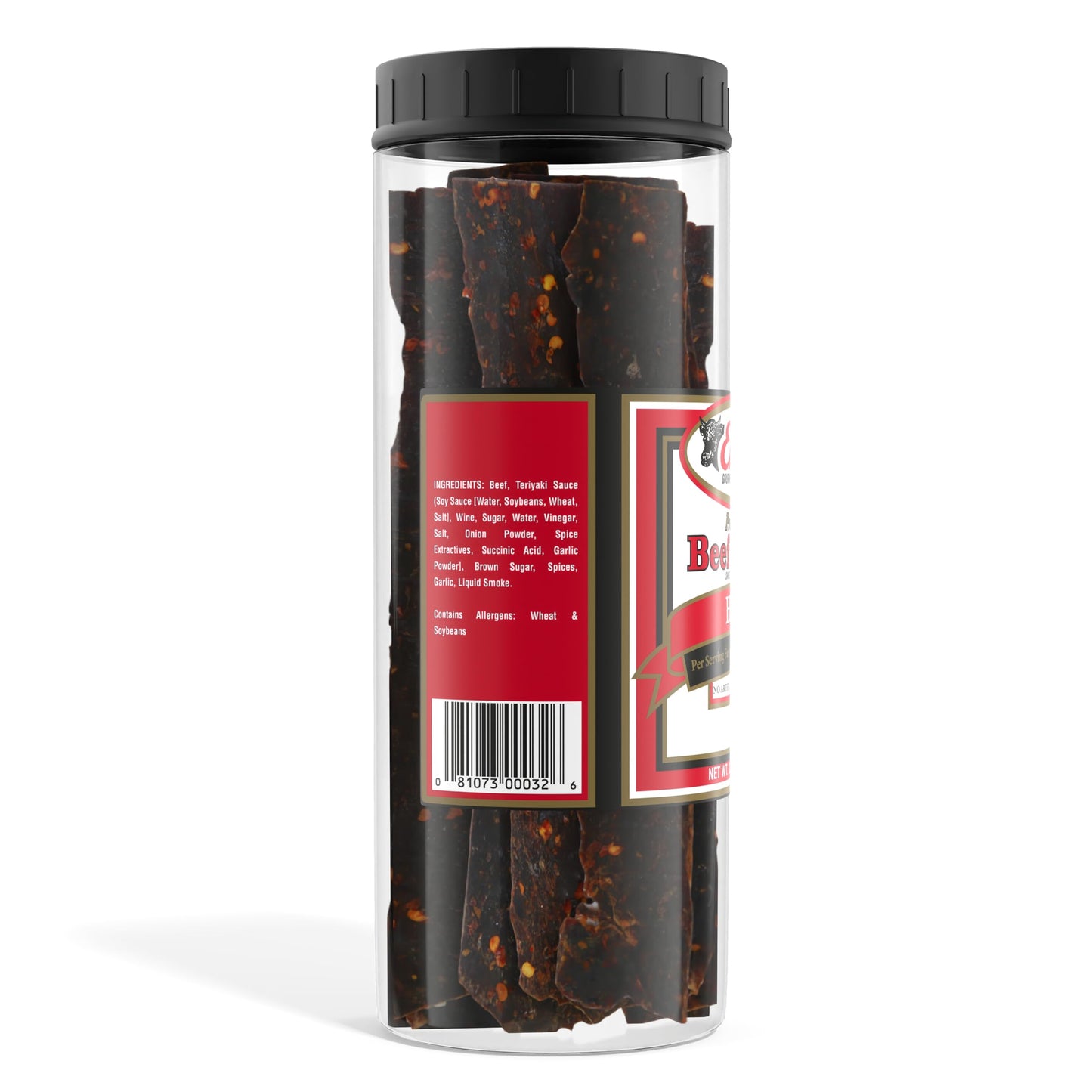 Enjoy Beef Jerky Hot | 20 Oz (Pack Of 1) | 32 Count | Traditional Style | Usa Made | High Protein | Low Fat | Zero Trans Fat | N
