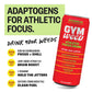 GYM  Athletic Focus Drink with KSM-66 Ashwagandha  Lions Mane Mushroom  L-Theanine  200mg Green Tea Caffeine with Natural Sweeteners Sour and Sweet Variety of Flavors  12 Pack