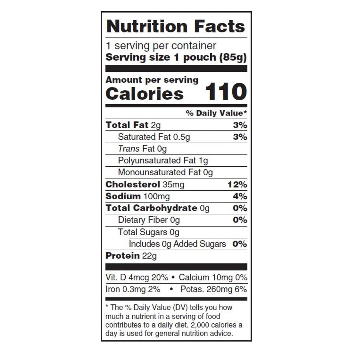 Natural Sea No Salt Solid White Albacore Tuna, 3 Ounce - 12 Per Case.12