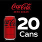 Coke Zero Diet Soda, 12 Fl Oz (Pack of 20), Caramel, Model 049000146608