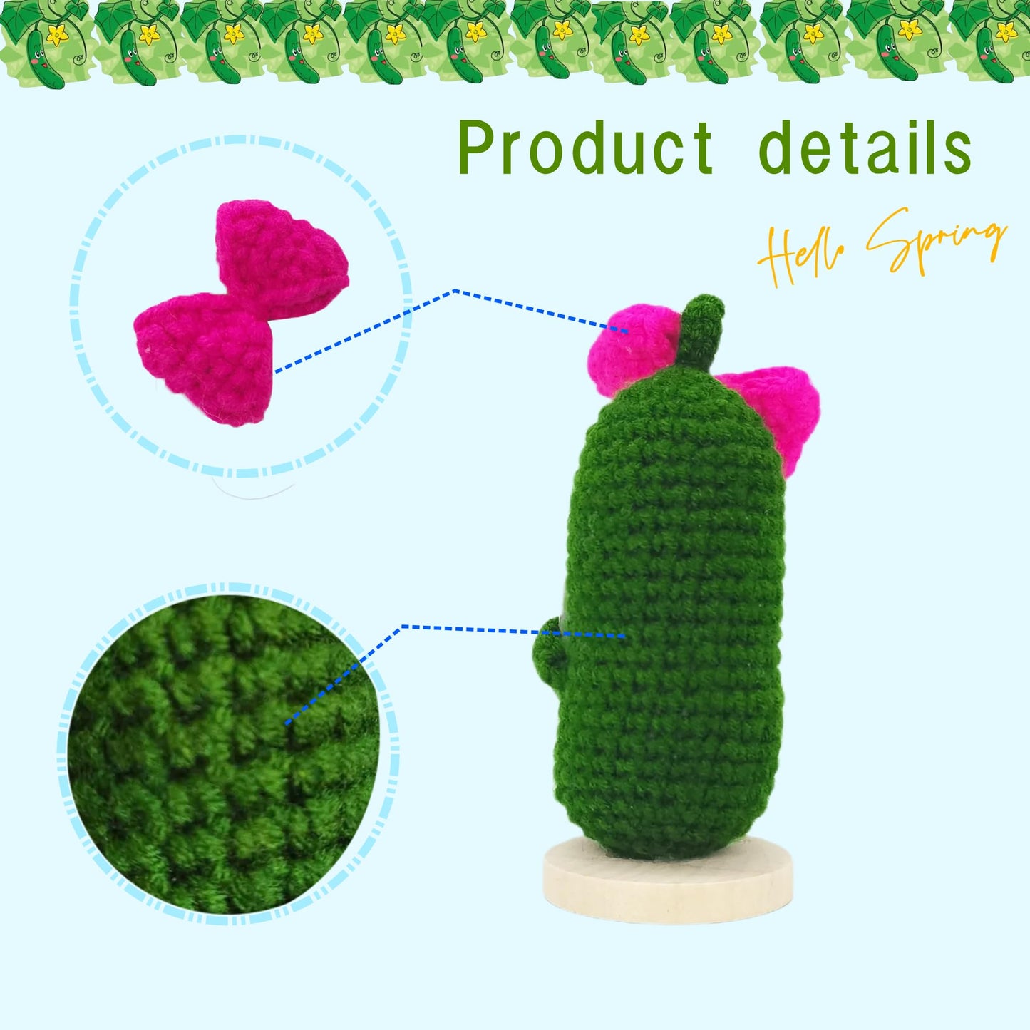 Kalawalk Funny 1 Pcs Crochet Gifts With Positive Affirmations Cards For Inspirational Novelty Good Luck Gifts And Party Decorati