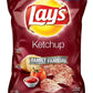 Canadian Lays Ketchup Chips (Imported From Canada) - 1 Family Size Bag