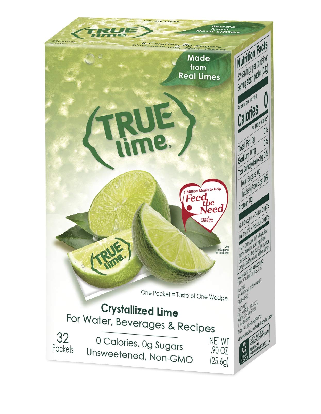 True Lemon, Lime, Orange & Grapefruit 32ct Boxes Sampler Pack (4 packs)