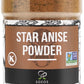 Soeos Chinese Star Anise Powder 2.6 Oz (74G), Ground Chinese Star Anise Seeds, Dried Anise Star Spice, Star Anise Bulk, Anise Star. Non-Gmo Verified, Great For Baking And Tea, Anis Estrella., Brown