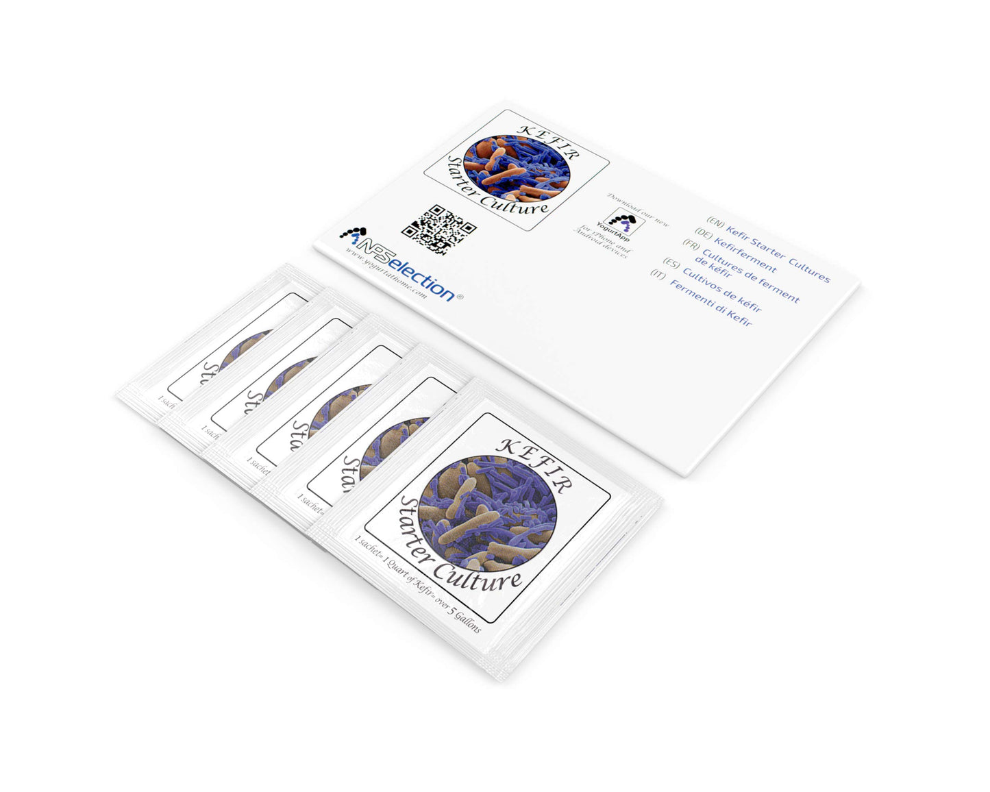 Kefir Starter Culture - Pack of 5 Freeze Dried Sachets