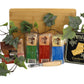 Gift Basket Village: Sweet Home Sampler - Gourmet Cheese & Cracker Cutting Board Set